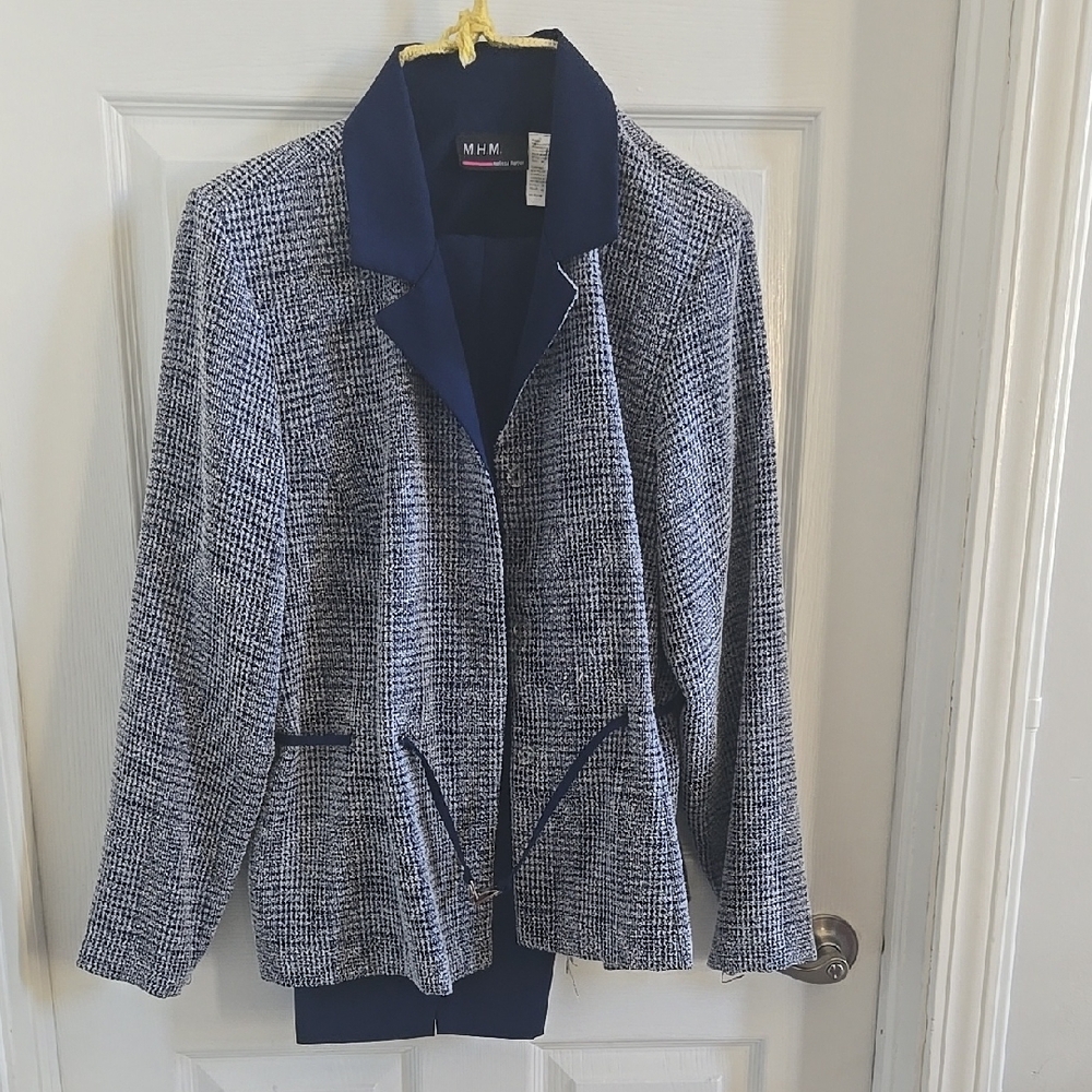 Women's Navy Blue Jacket & Dress Pants Size 16
